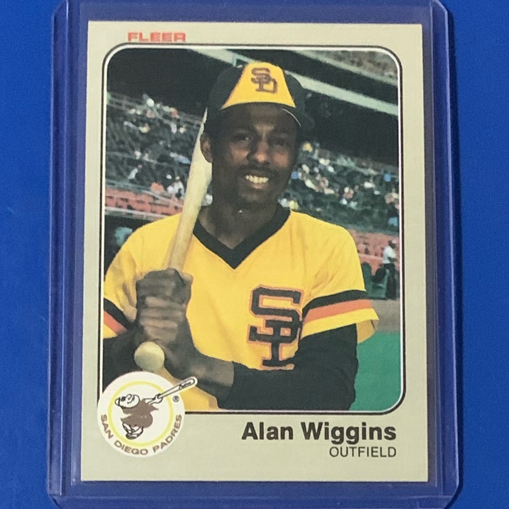 Alan Wiggins #375 1983 Fleer Baseball Trading Card